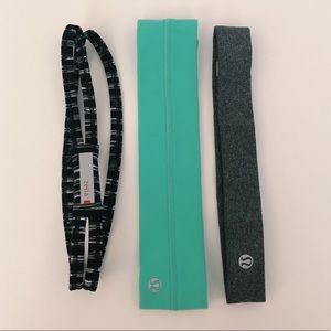 set of 3 athletic headbands